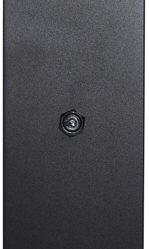 Modern buiten paaltje zwart met smoke glas 50cm met schemersensor IP44 - Denmark