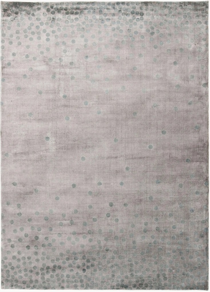 Handgeweven laagpolig viscose vloerkleed Dotto