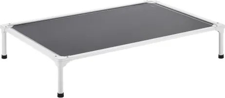 VEVOR Verhoogd Hondenbed voor Grote Honden, Draagbare Verhoogde Hondenligstoel met Aluminium Buis Metalen Frame en Ademend Teslin Mesh, Koel Huisdierbed XL (1250 x 830 mm) Grijs