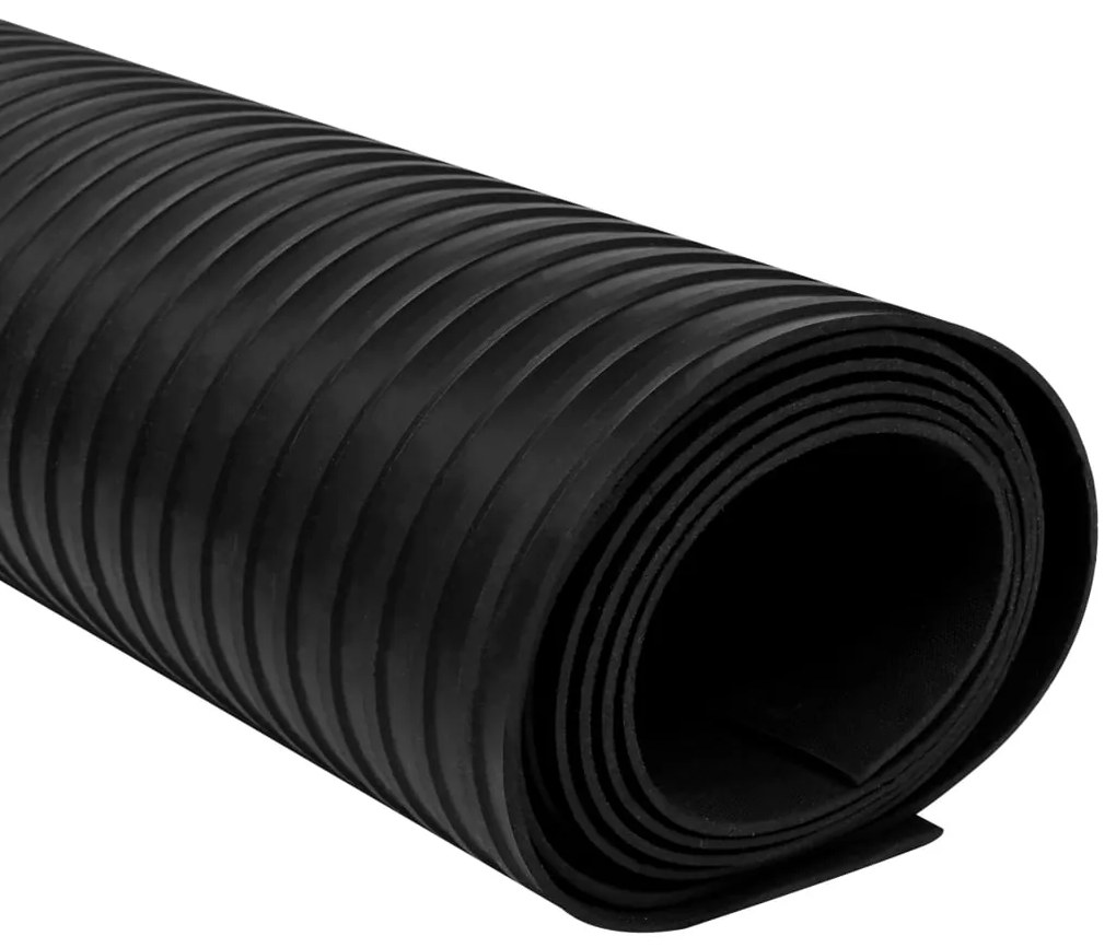 vidaXL Rubberen anti-slip vloermat 2x1m breed geribbeld