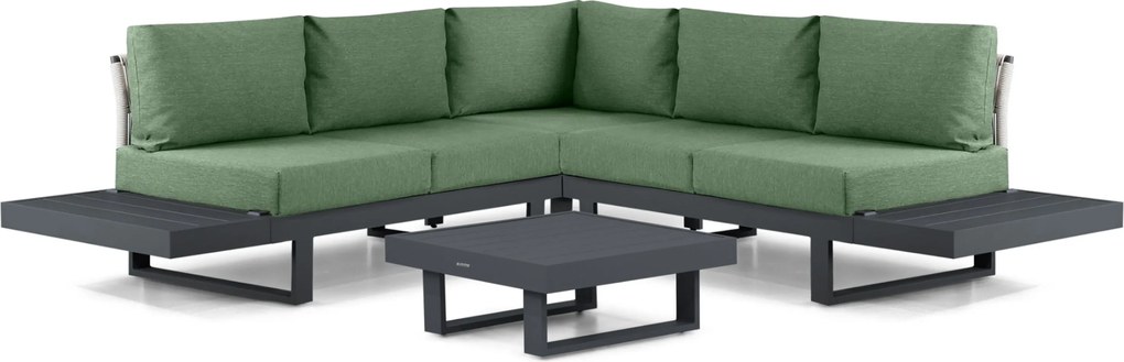 Hoek loungeset 5 personen Aluminium Grijs  Lifestyle Garden Furniture Lorenzo