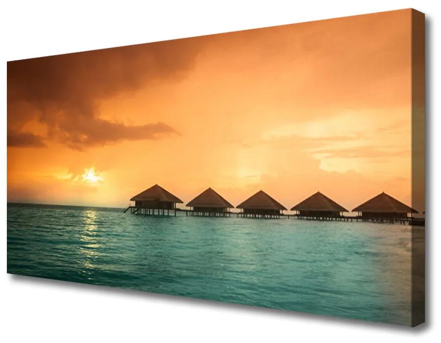 Schilderij op canvas Sea sun landschap 100x50 cm