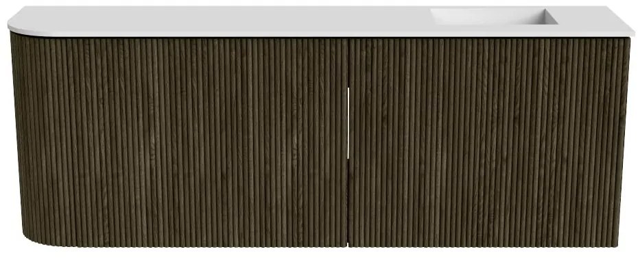 Mondiaz Joya 110cm toiletmeubel ronding links shadow met wastafel faye rechts 1 kraangat talc