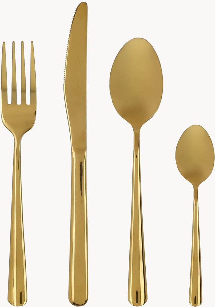 Mat geborstelde bestekset Element, 6 personen, 24-delig