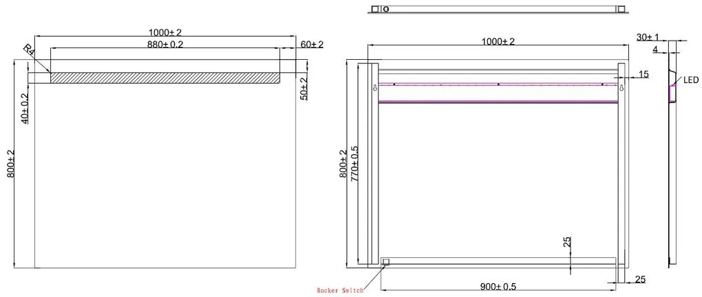 Mueller Shine LED spiegel 100x80cm