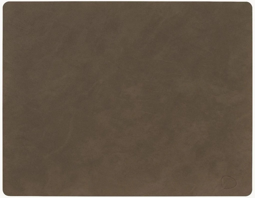 Leren placemats Square Nupo, 4-delig