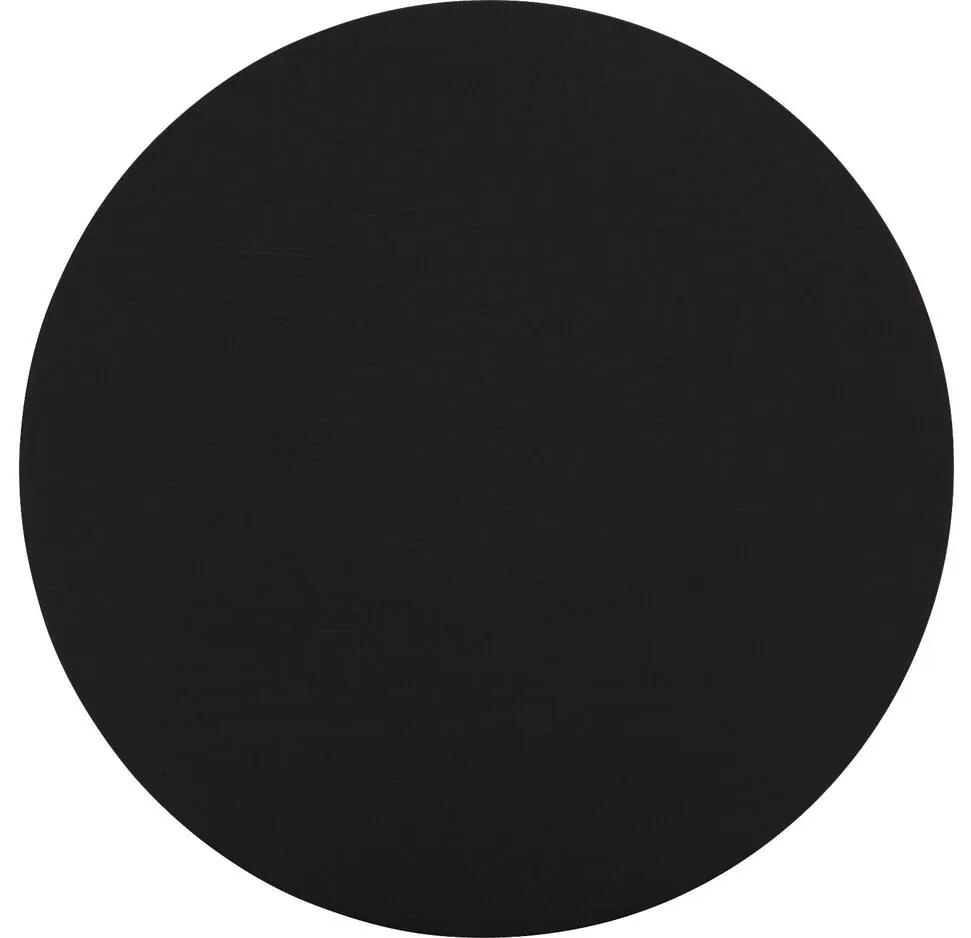 Goossens Excellent Salontafel Ferris rond, hout eiken zwart, elegant chic, 50 x 37 x 50 cm