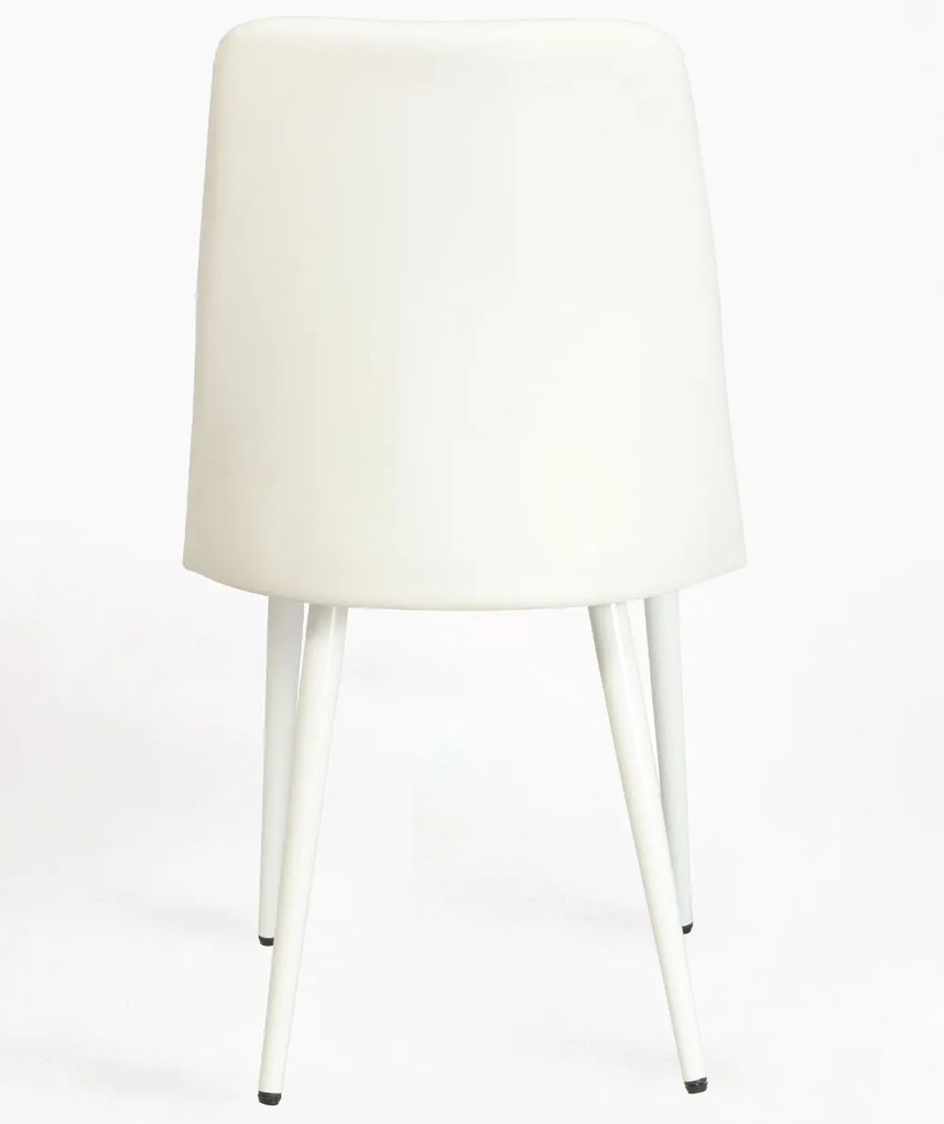 Pakket van 4 Vint kunstleren stoelen