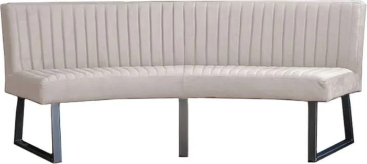 Eetkamerbank - Hengelo - stof Element zand 17 - geschikt voor ovale tafel 200 cm