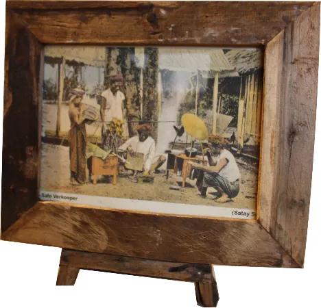 Fotolijst antiek extra large - old wood - oud teak