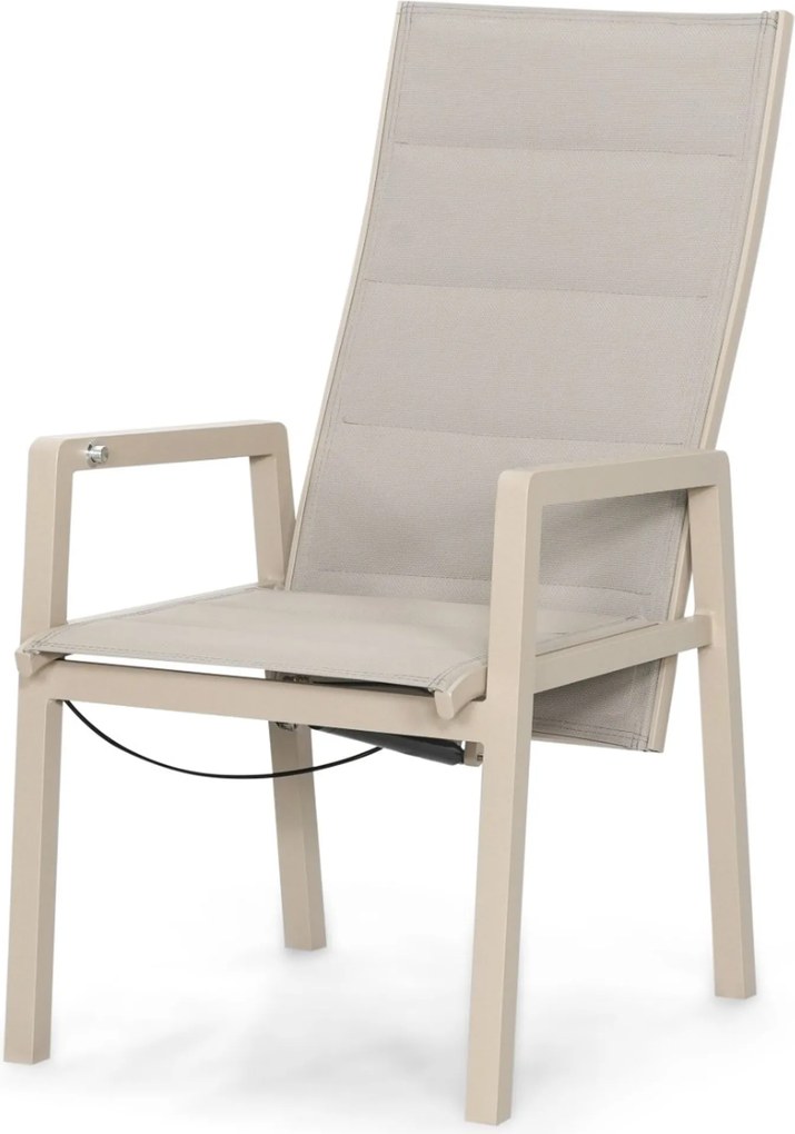 Tuinset 6 personen 220 cm Aluminium Taupe Lifestyle Garden Furniture Essence/Camila