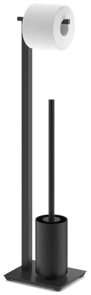 Zack Carvo Toiletbutler -1 rol - toiletborstelhouder - open - zwart 40508