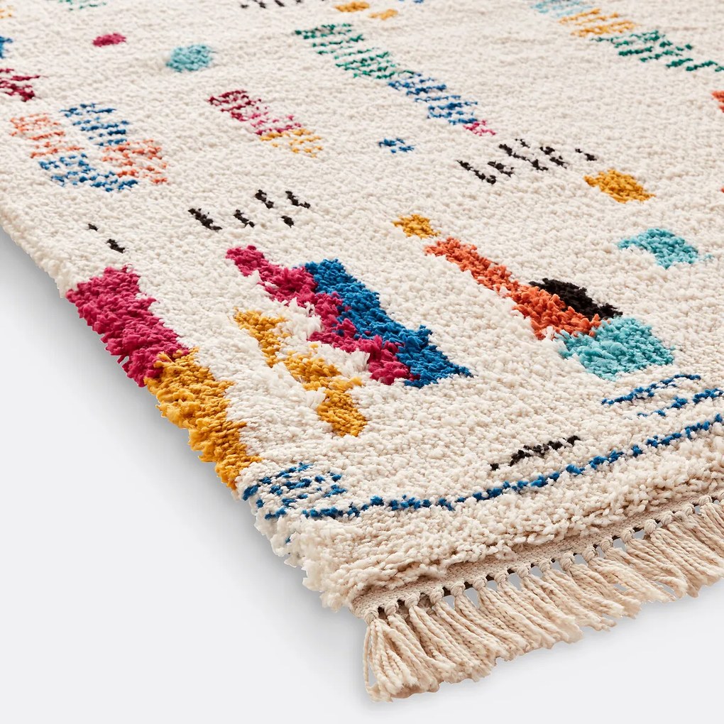 Gekleurd berber vloerkleed, Caspia
