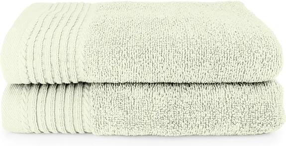 The One Towelling 2-PACK: Handdoek Deluxe - 50 x 100 cm - Creme