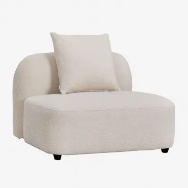Centrale Module Voor Modulaire Bank In Chenille Coco Chenille Dik Wit - Sklum
