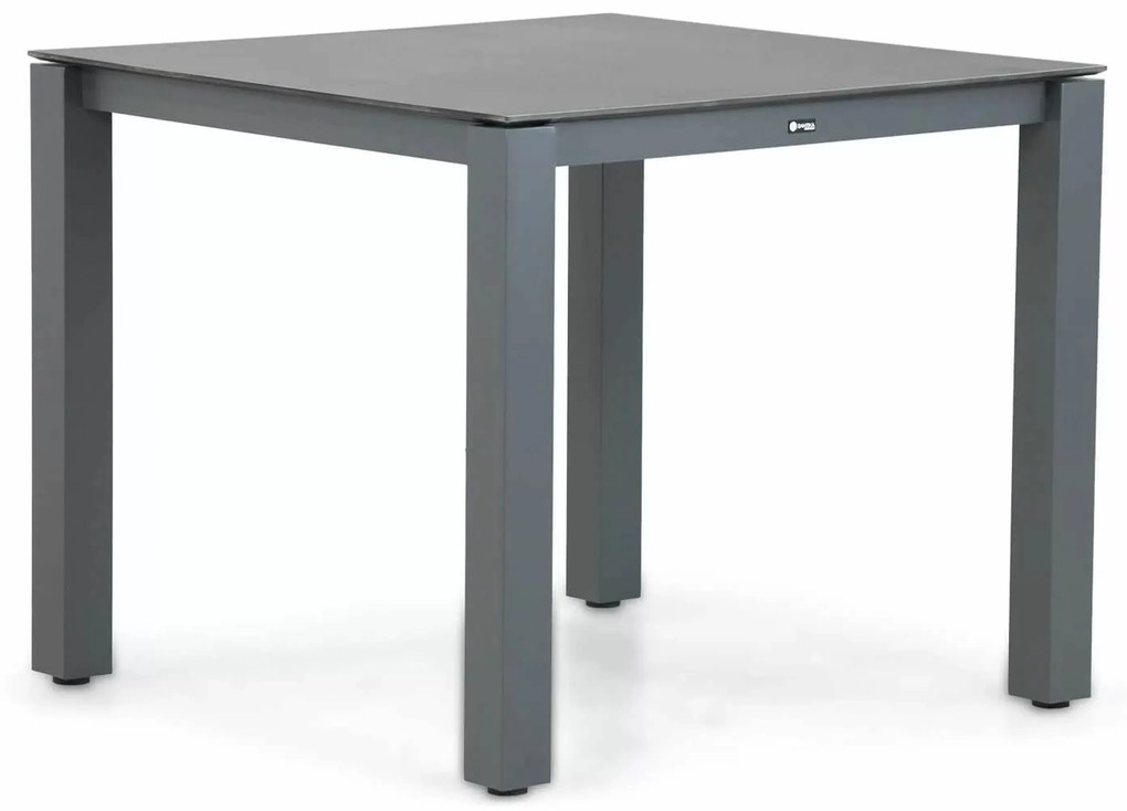 Tuinset 4 personen 90 cm Aluminium/textileen Grijs Osmen Joliet/Yoko