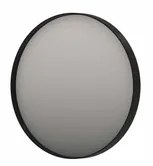 INK SP17 spiegel - 120x4x120cm rond in stalen kader incl indir LED - verwarming - color changing - dimbaar en schakelaar - geborsteld metal black 8409464