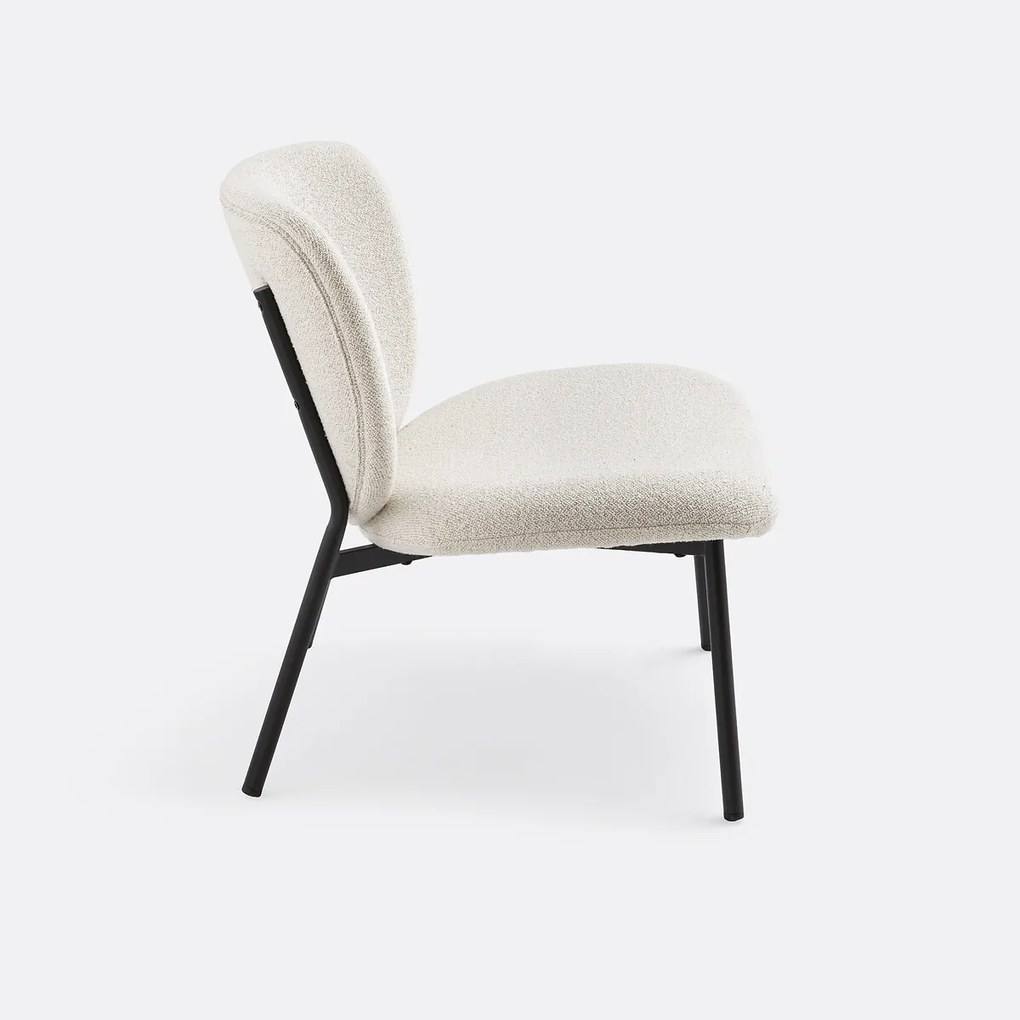 Gestoffeerde loungestoel Belvini