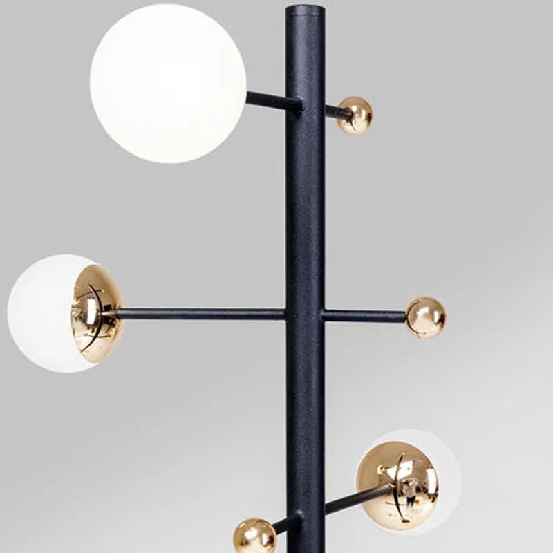 Kare Design Trapez Design Vloerlamp Zwart En Messing