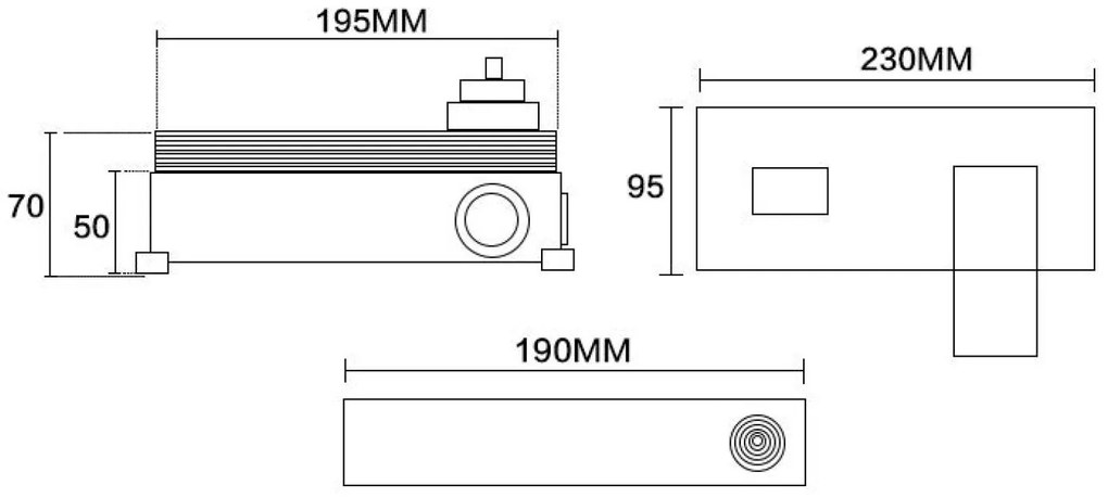 Best Design Nero inbouw wastafelkraan 19cm zwart mat