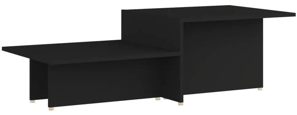 vidaXL Salontafel 111,5x50x33 cm bewerkt hout zwart