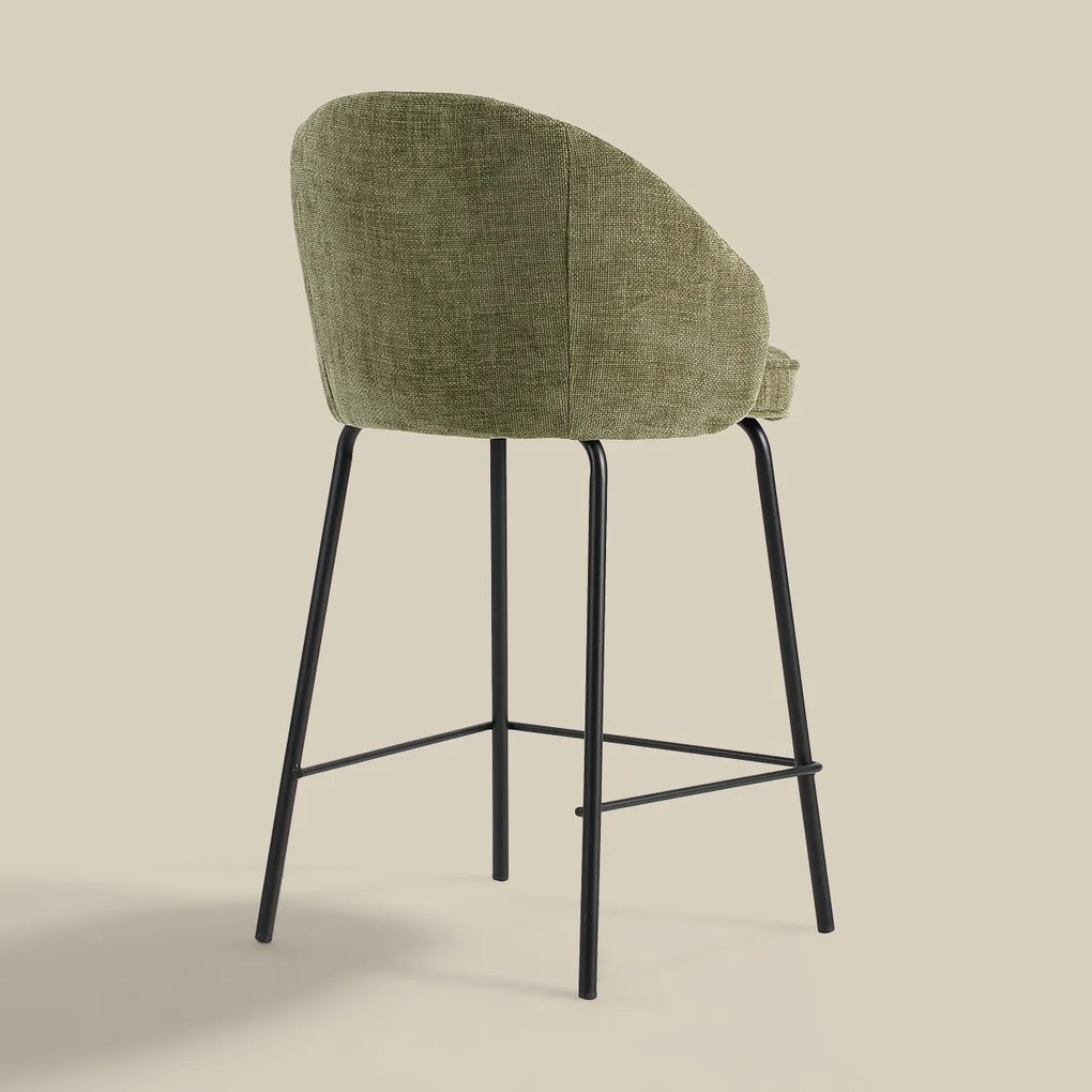 Barkruk Met Ronde Rugleuning Groen