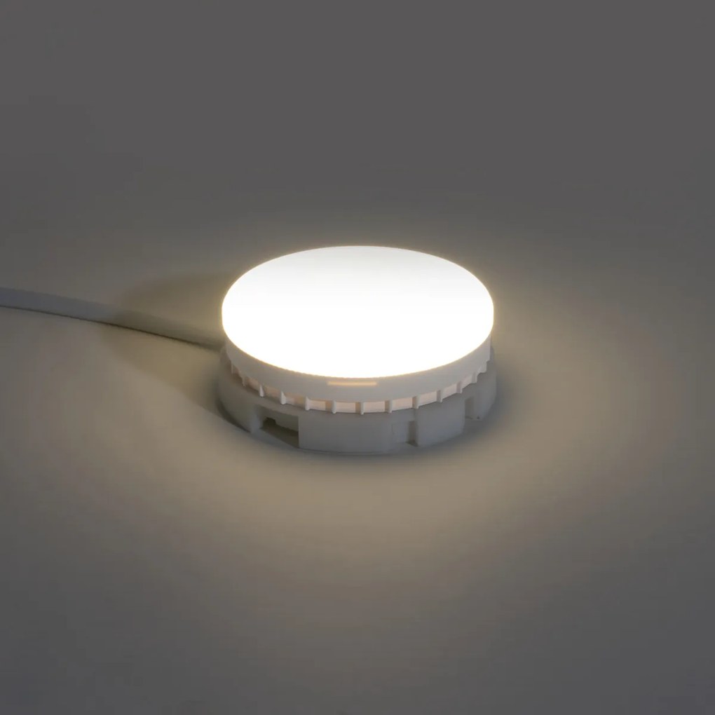 Set van 5 GX53 3-staps dim to warm LED lampen 7W 750 lm 2700K-4000K