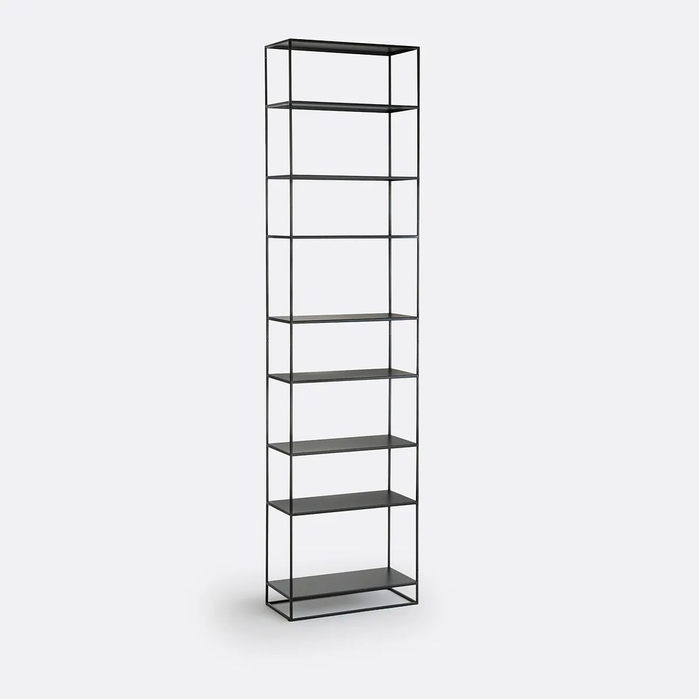 Hogeétagère in staalmetaal H240 cm, Hiba