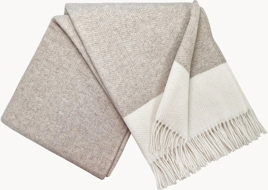 Wollen plaid Faro met kasjmier