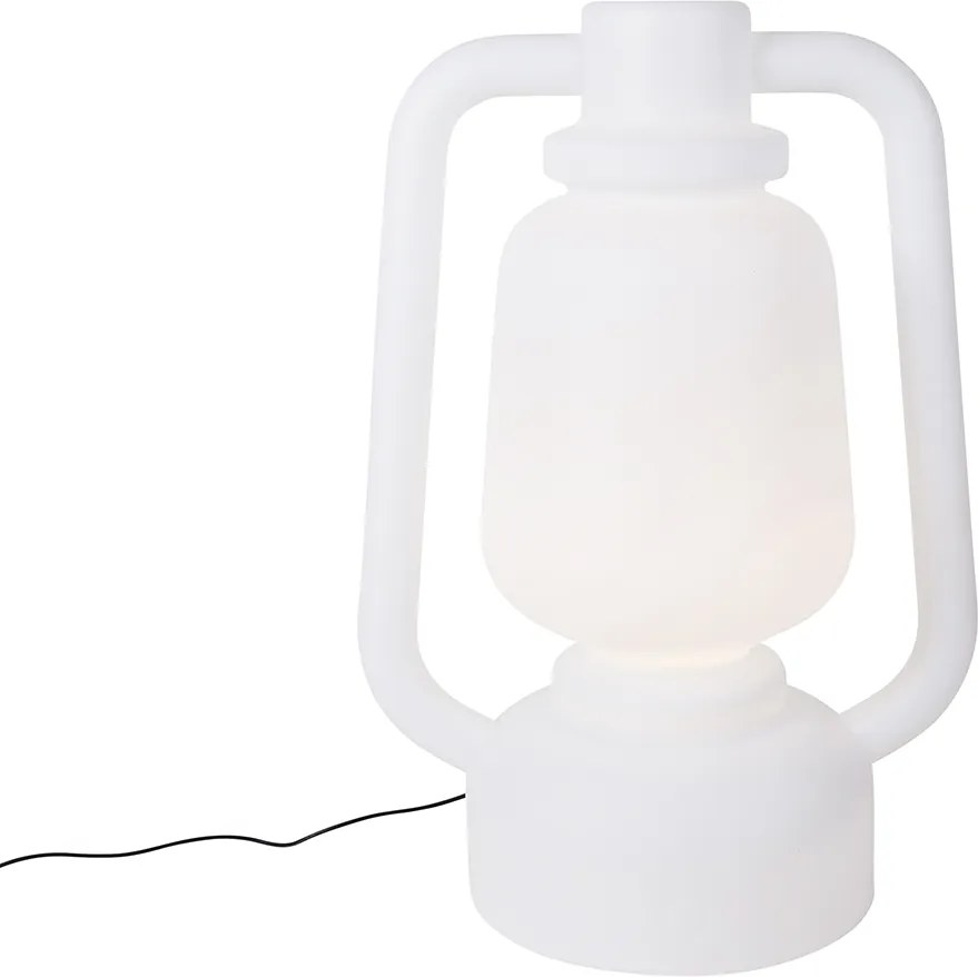 Smart vloerlamp wit 110 cm incl. Wifi G95 - Storm Extra Large