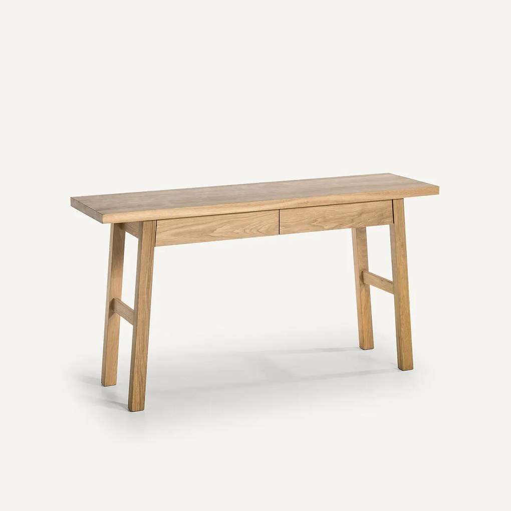 Bureau wandtafel in massief eik, Liu