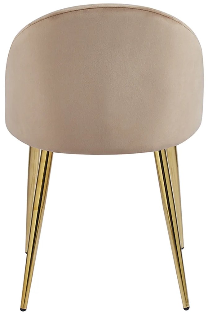 Vint fluwelen Gouden Stoel