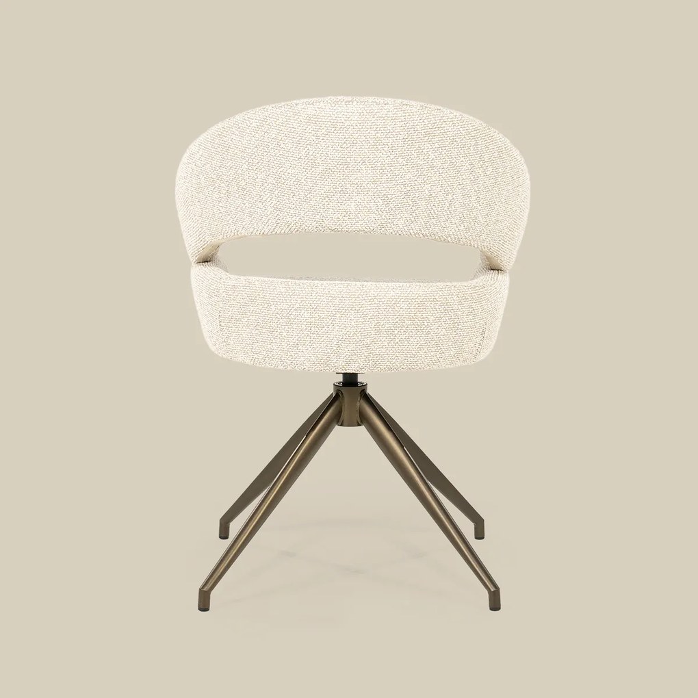 Eetstoel Brons Frame Beige