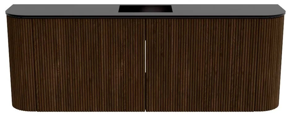 Mondiaz Joya 115cm toiletmeubel ronding links/rechts walnut met wastafel faye midden 1 kraangat urban