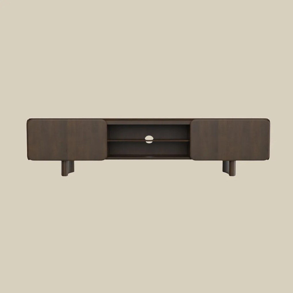 Retro Tv-meubel Hout 200 Cm - 180x40x55cm.
