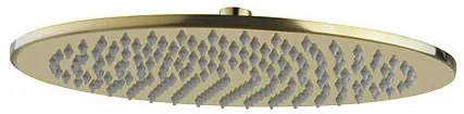 Mueller Gold inbouw regendouche met 20cm hoofddouche en plafondarm 15cm messing geborsteld