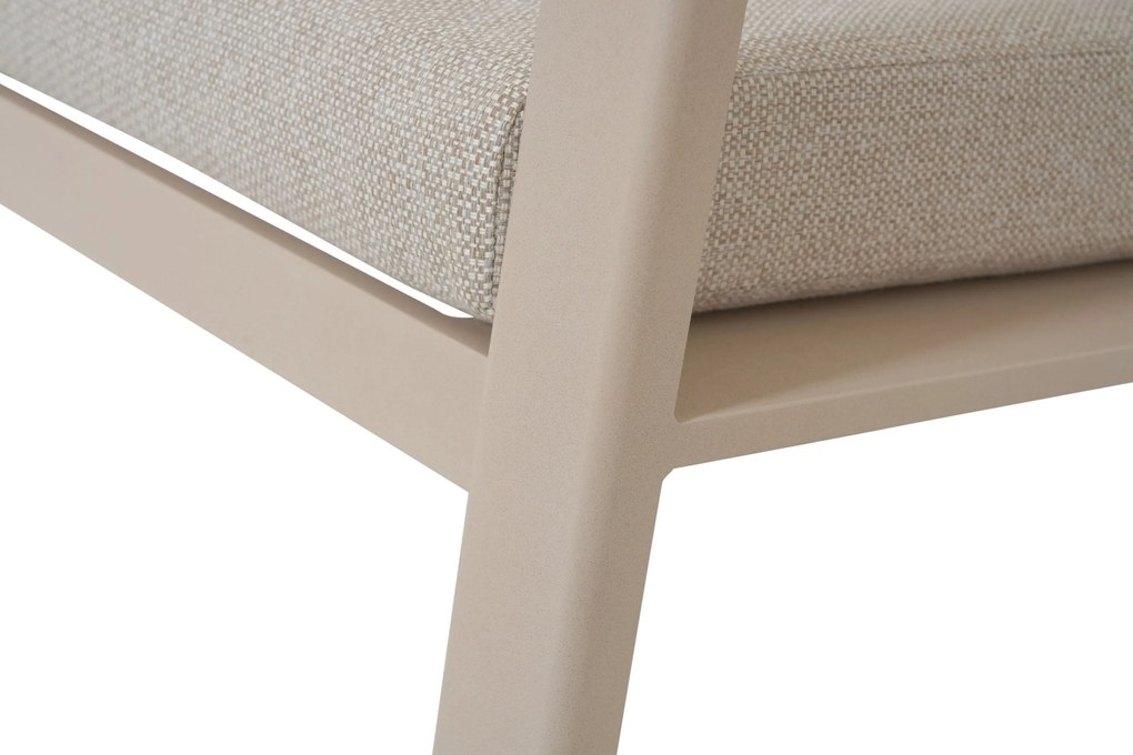 Stoel en Bank Loungeset 5 personen Aluminium Zand/Beige Lifestyle Garden Furniture Melone