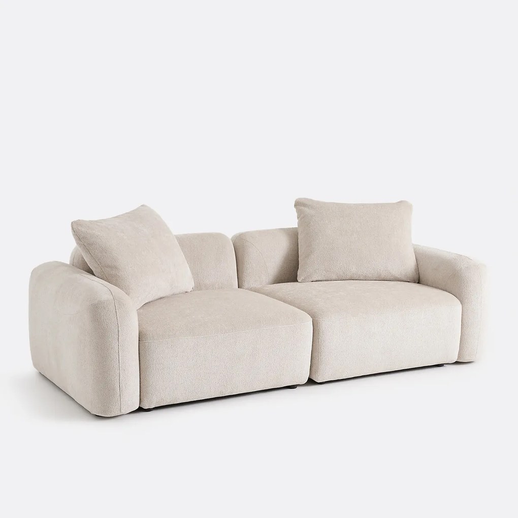 3-zits modulaire hoekbank in jacquard chenille, AMAD