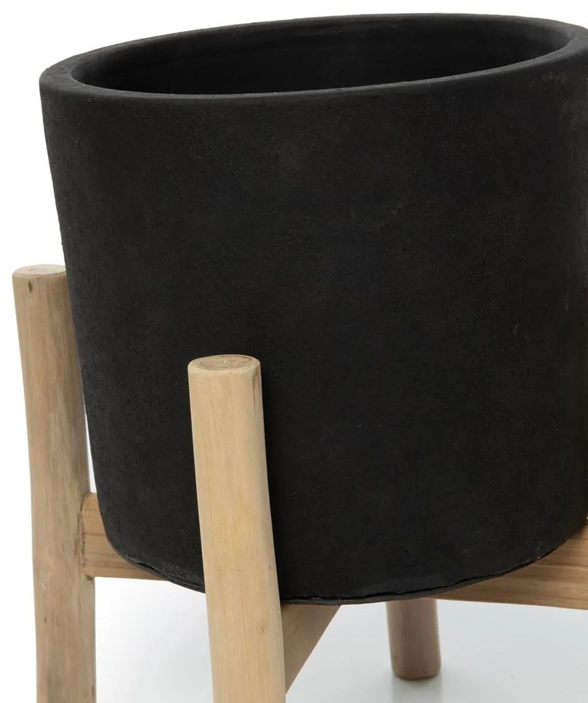 Plantenhouder Charcoal Low | Bazar Bizar