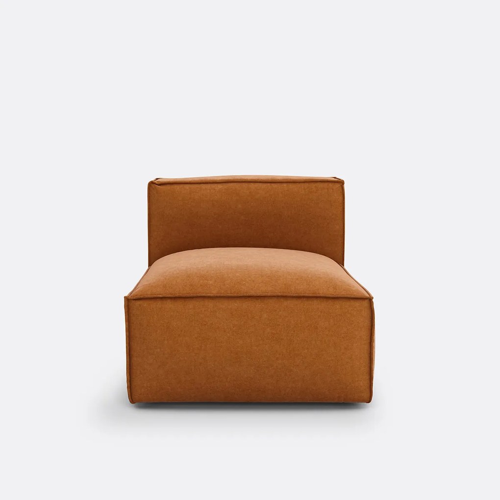 Modulaire fauteuil in getextureerd fluweel, Seven