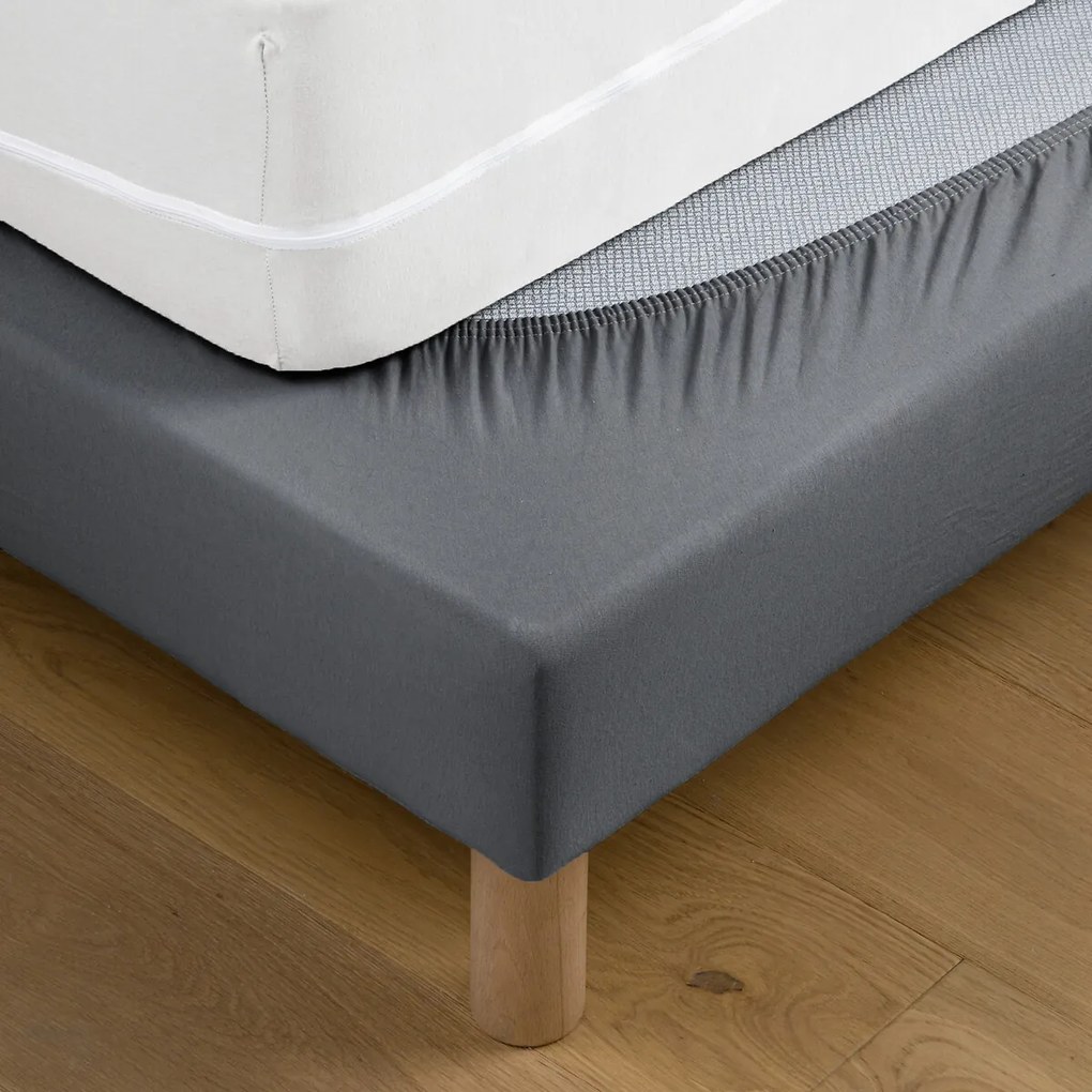 Boxspringhoes in 100% mijtwerend katoenjersey H30cm