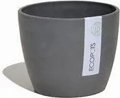 Ecopots bloempot Stockholm 40 - Rond -Dark Grey -Ø40 x H30 cm