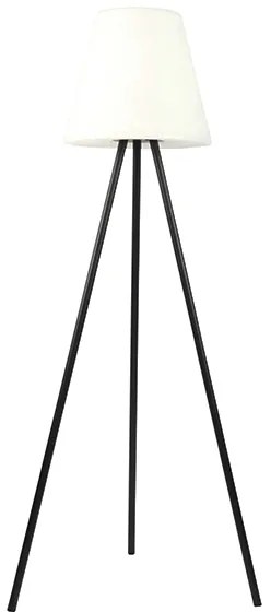 Moderne buiten vloerlamp zwart IP44 incl. LED op solar - Virginia
