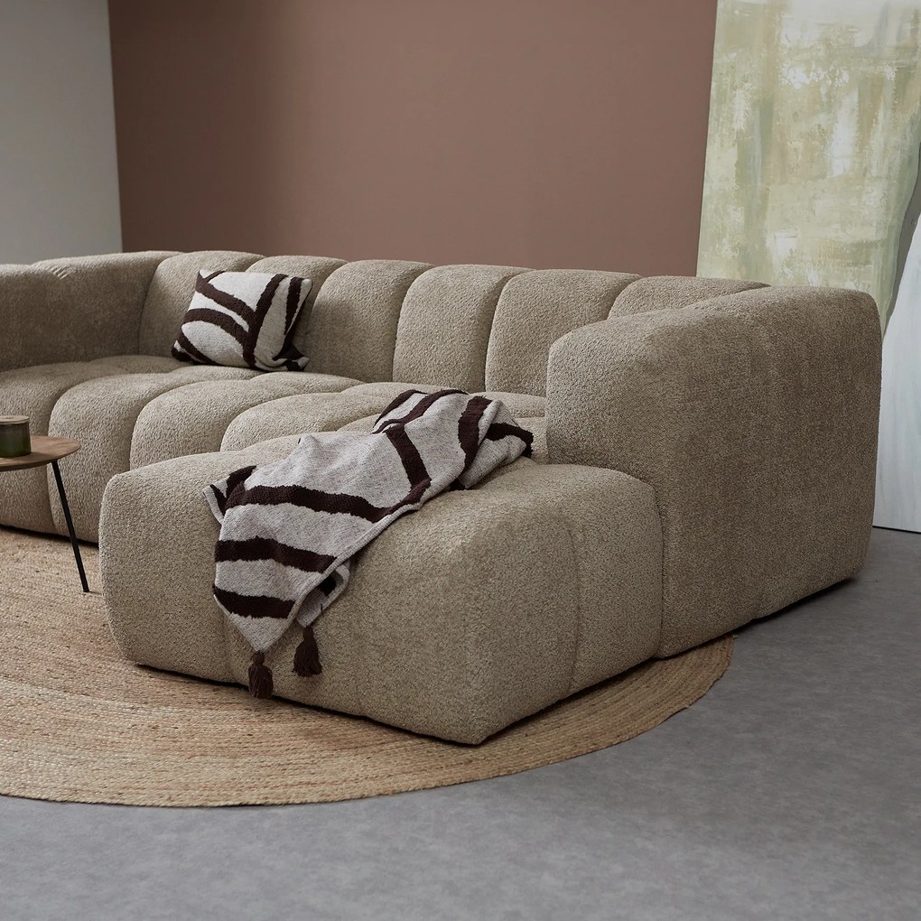 Design Bank Beige Hoek Rechts