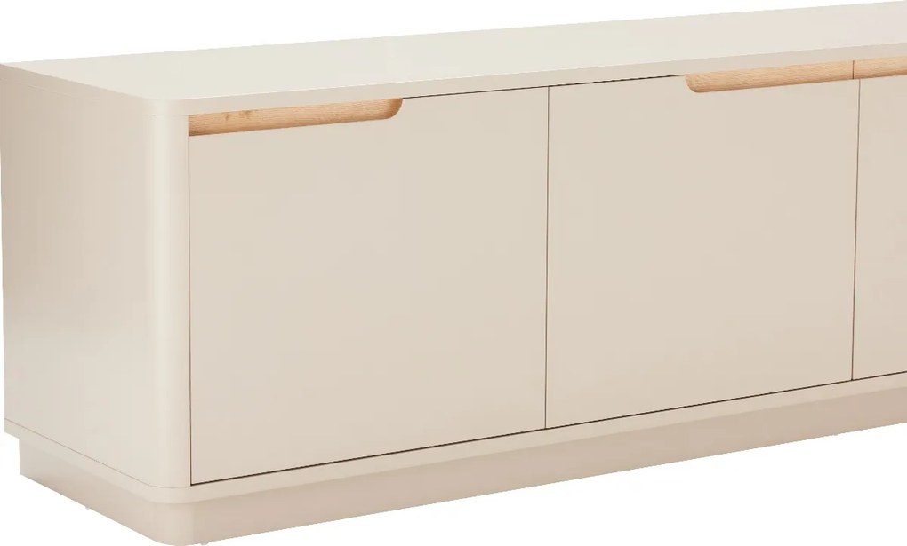 Mat Tv-meubel Grijsbeige - 200x40x51cm.