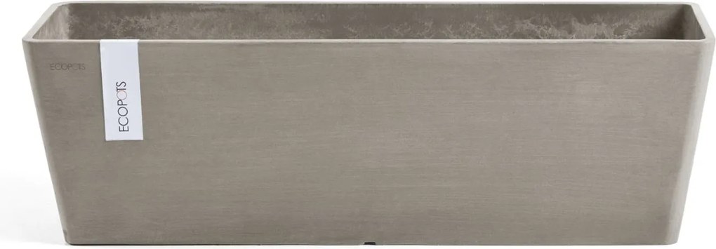Ecopots bloempot Bruges 45 - Rechthoekig - Taupe - 45cm x 17,7cm x H17cm