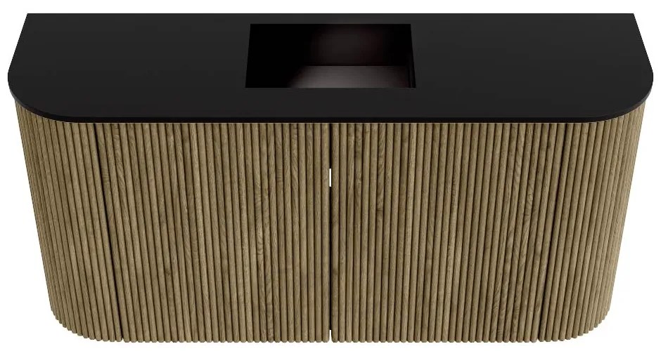 Mondiaz Joya 85cm toiletmeubel ronding links/rechts dusk met wastafel faye midden zonder kraangat urban
