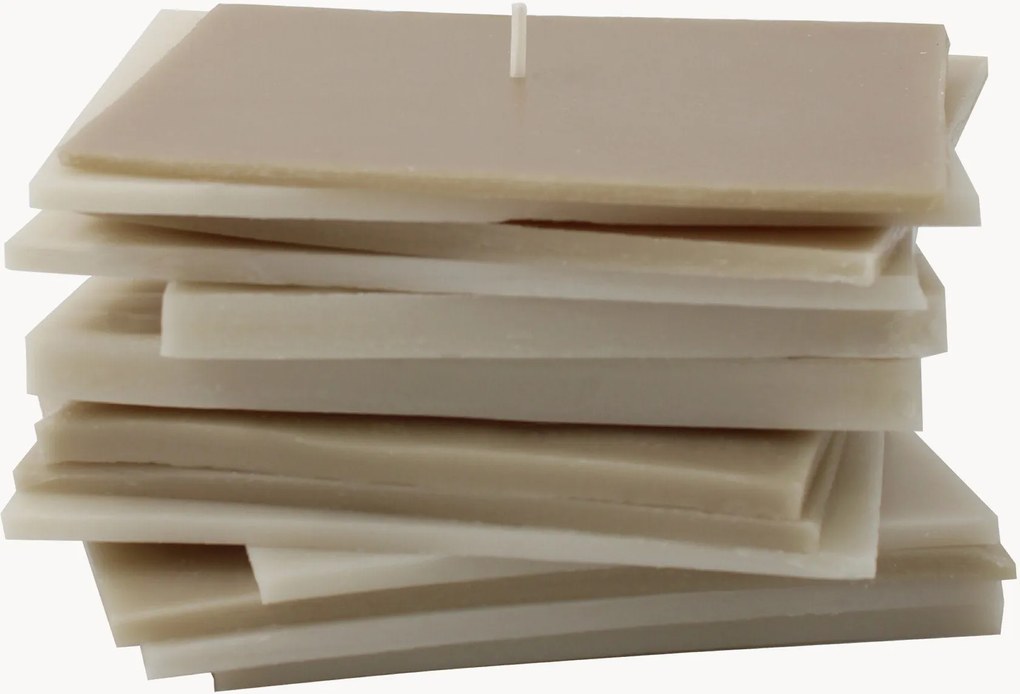 Handgemaakte kaars Laminats met stapelblad-design