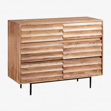 Petter Dressoir In Acaciahout Acacia Bruin - Sklum