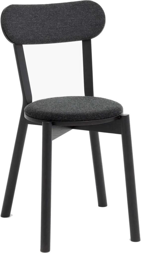 Karimoku New Standard Castor Pad gestoffeerde stoel zwart